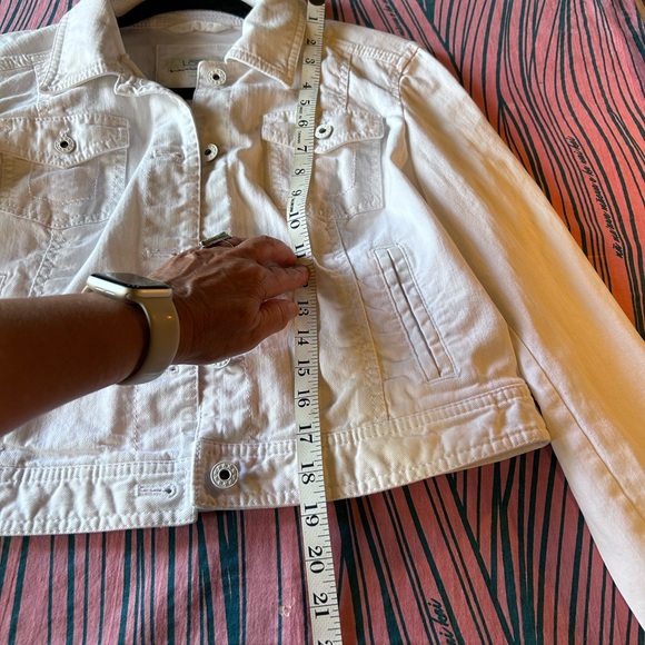 ***SOLD***Loft White jean jacket size 8 custom - Picture 7 of 7